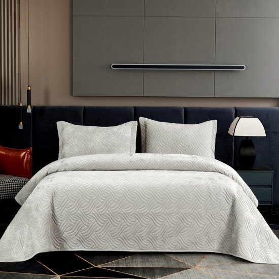 Покрывало Деварта светло-серый 240*260 см