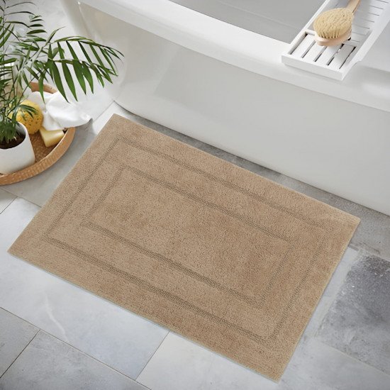 Комплект ковриков для ног в ванную 2 шт. "Arya" Klementin бежевый 50*50 см, 60*100 см