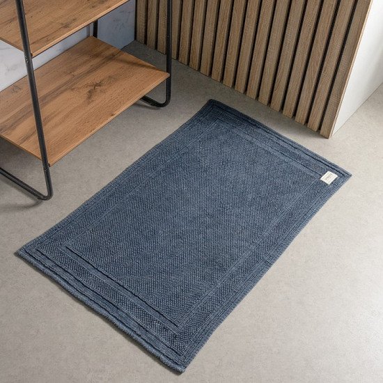 Коврик для ног в ванную 1 шт "DeNastia" Букле синий/М111271 60*100 см