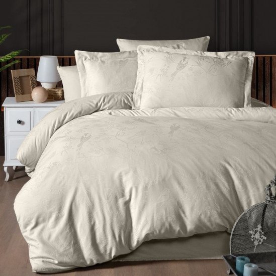 Постельное белье Жаккард "DO&CO" Stesha- бежевый Евро