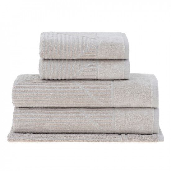 Полотенце махровое 1 шт "Buddemeyer" Martine бежевый 1992 70*135 см