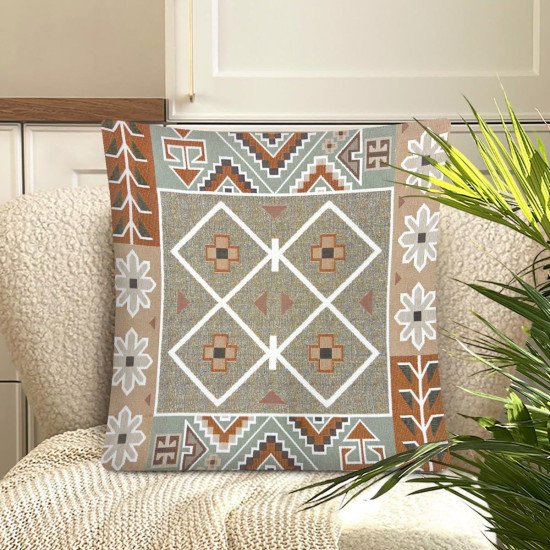 Декоративная наволочка "Гобелен" Орнамент Сканди 45*45 (±2) см