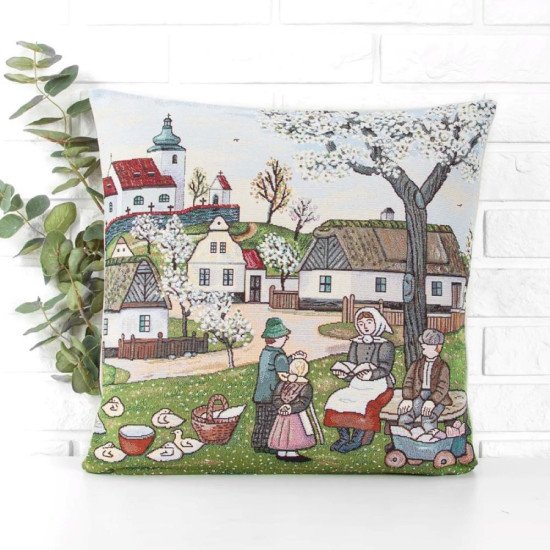 Декоративная наволочка "Гобелен"  Времена года Лето 45*45 (±2) см