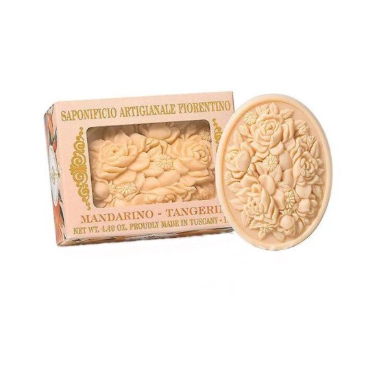 Мыло растительное "Saponicifio Artiginale Fiorentino" Ароматическое с окошком Мандарин 125 г