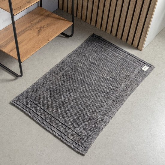 Коврик для ног в ванную 1 шт "DeNastia" Букле серый/М111272 60*100 см