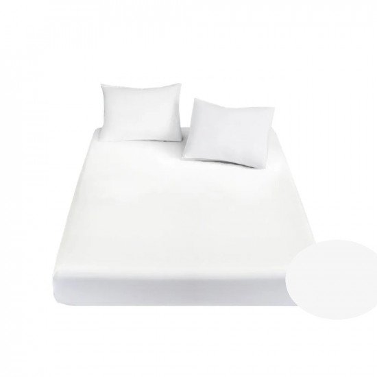 Простыня Сатин "Nova" белый 160*220 см