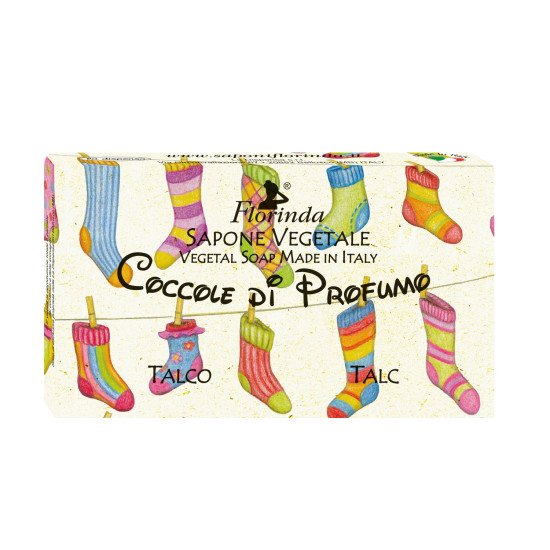 Мыло парфюмированное "Florinda" Coccole Di Profumo/Ароматы детства Talco/Пудра 100 г