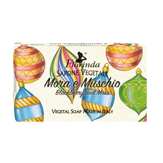 Мыло парфюмированное "Florinda" Magie Di Natale/Новогоднее волшебство Mora e Muschio/Ежевика и мускус 100 г