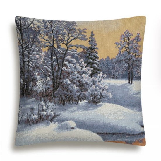 Декоративная наволочка "Гобелен" Родина зима слева 45*45 (±2) см
