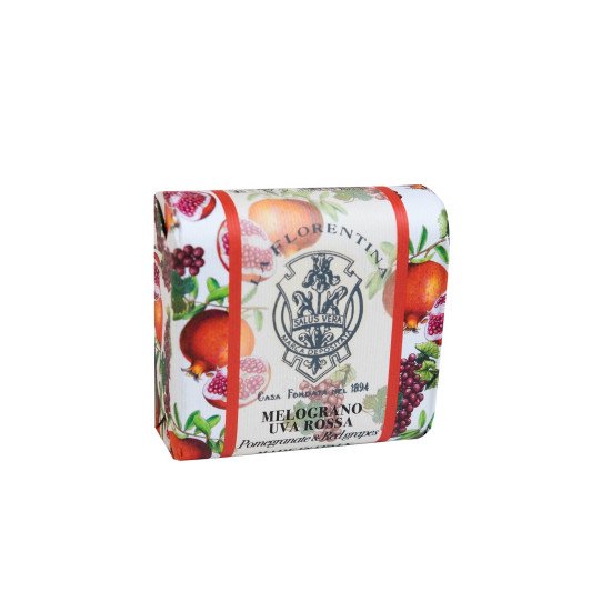 Мыло парфюмированное "La Florentina" Фруктовые сады Pomegranate&Red Grape/Гранат и красный виноград 106 г