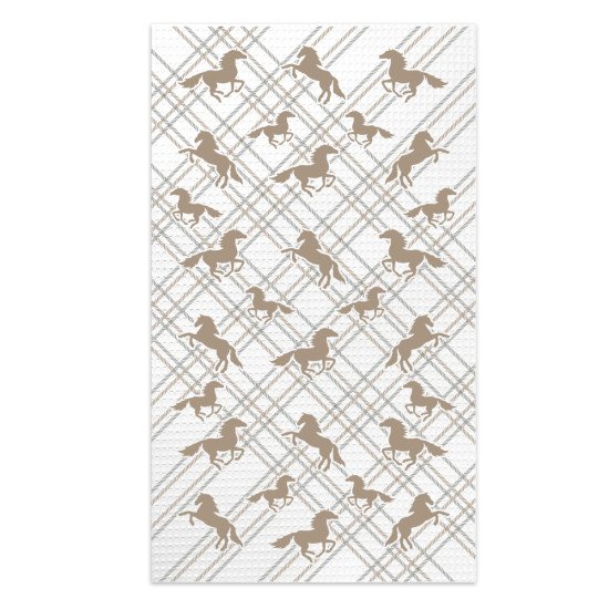 Полотенце кухонное "Гранд Стиль" бежевый лошадки 35*60 см