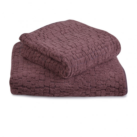 Полотенце махровое 1 шт "Buddemeyer" Croco коричневый 0004/1627  48*90 см