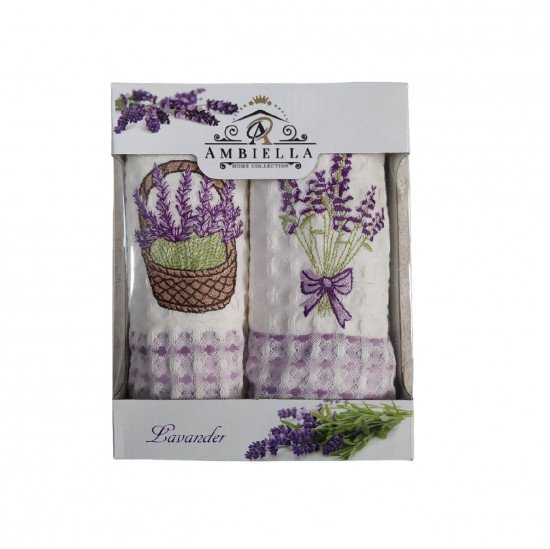 Комплект полотенец для кухни 2 шт. "Ambiella" Лаванда-2 35*50 см