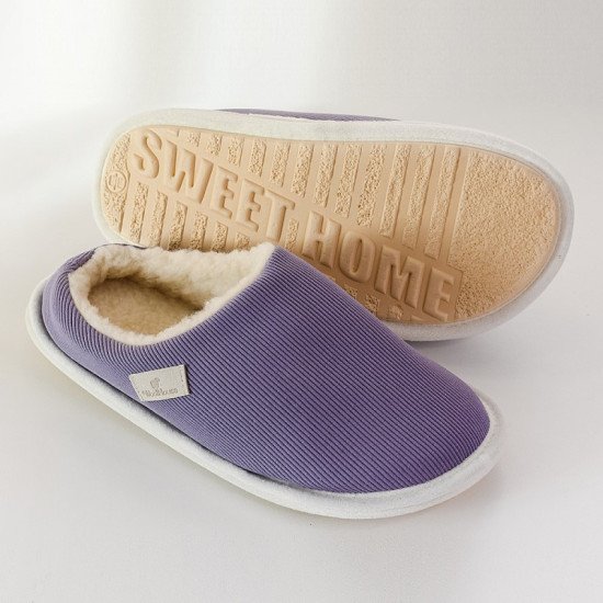 Тапочки женские "Woolhouse" Горизонт пыльная сирень 38/39