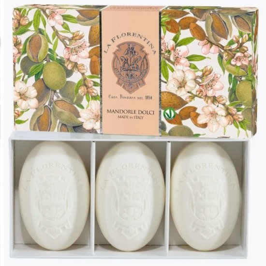 Подарочный набор парфюмированного мыла 2 шт. "La Florentina" Флорентийские сады Sweet Almonds/Сладкий Миндаль 3*150 г