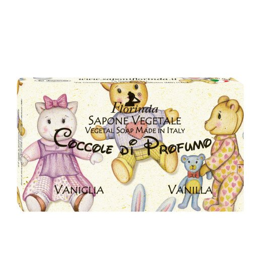 Мыло парфюмированное "Florinda" Coccole Di Profumo/Ароматы детства Vaniglia/Ваниль 100 г