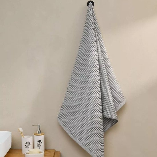 Полотенце вафельное 1 шт "Arya" Kira светло-серый 50*90 см