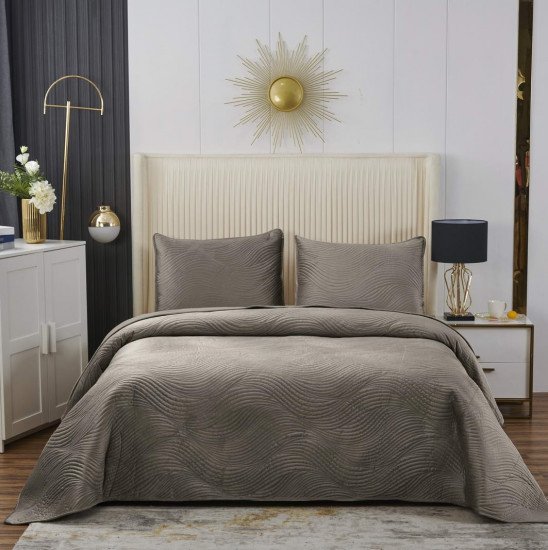 Покрывало с наволочками Жизель капучино 240*260 см