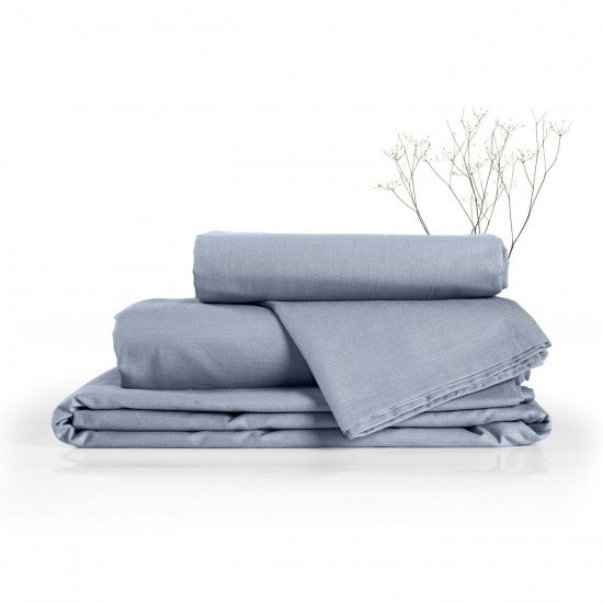 Простыня Саржа Меланж Indigo 180*215 см