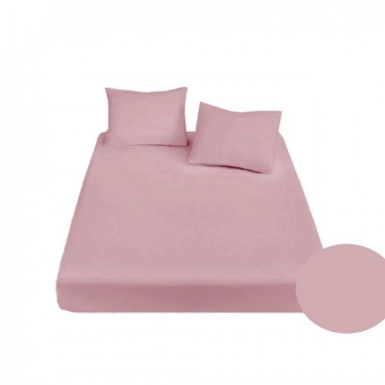 Простыня Сатин "Nova" пудра 230*280 см