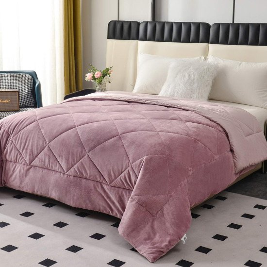 Покрывало двустороннее "Sofi De Marko" Монако лиловый Евро макси, 220*240 см