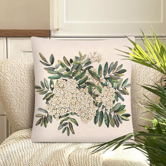 Декоративная наволочка "Гобелен" Рябина центр 45*45 (±2) см