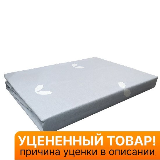 Уценка! Простыня на резинке Сатин Marilyn Monroe  Лепесток серый 180*200 высота 25 см