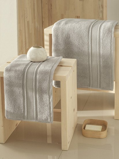 Полотенце махровое 1 шт "Karna" Viana Zero Twist бежевый 70*140 см