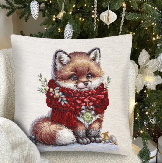 Декоративная наволочка "Гобелен" Лиса 45*45 (±2) см