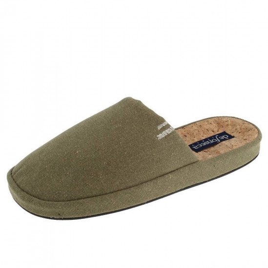 Тапочки мужские "De Fonseca" Matera хаки-1 EU 45