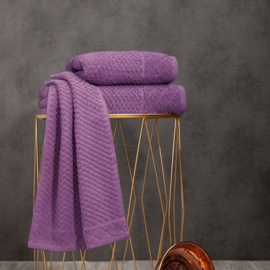 Полотенце махровое 1 шт "Ambiella" Лоренцо лиловый* 70*140 см