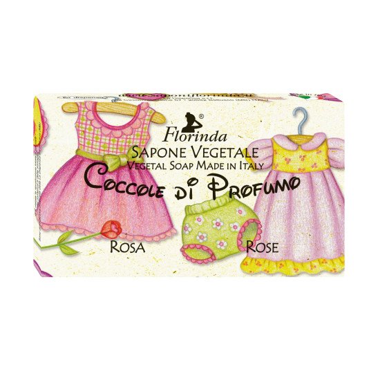 Мыло "Florinda" Coccole Di Profumo/Ароматы детства Rose/Роза 100 г
