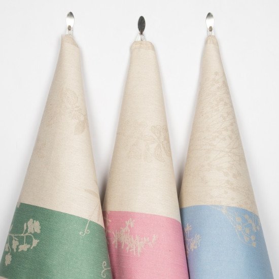 Комплект полотенец для кухни 3 шт. "Белорусский Лён" Флора-3 46*70 см