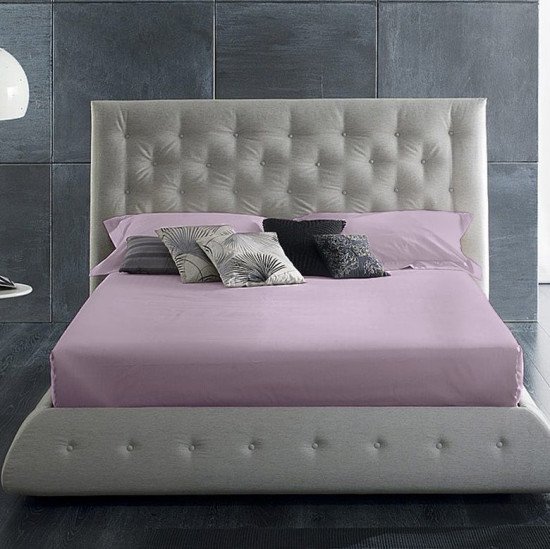 Простыня на резинке Мако-сатин "Primavelle" дымчато-лиловый 180*200 высота 28 см