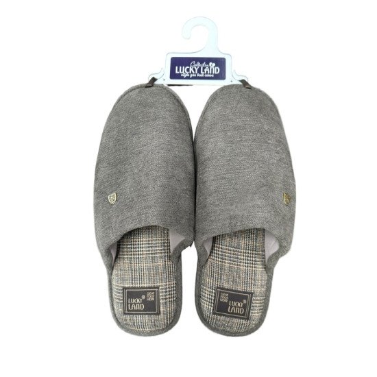 Тапочки мужские "Lucky land" Comfort 4813 коричневый 46