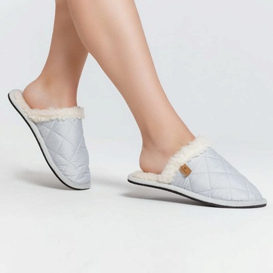 Тапочки женские "Woolhouse" Камо серый 40/41