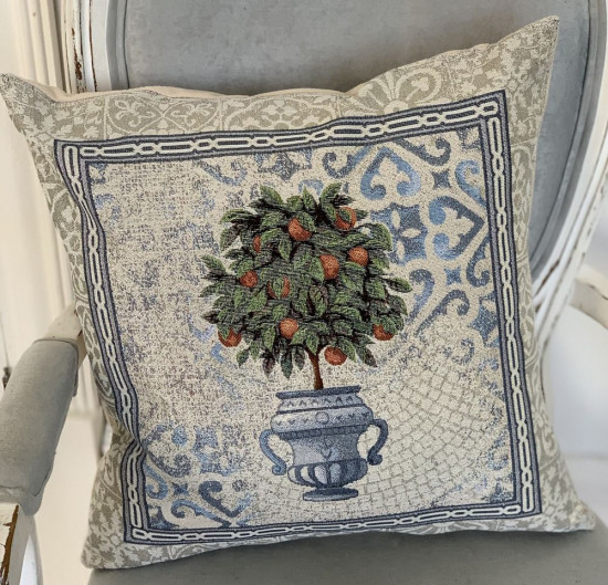 Декоративная наволочка "Гобелен" Классика Апельсиновое дерево 45*45 (±2) см