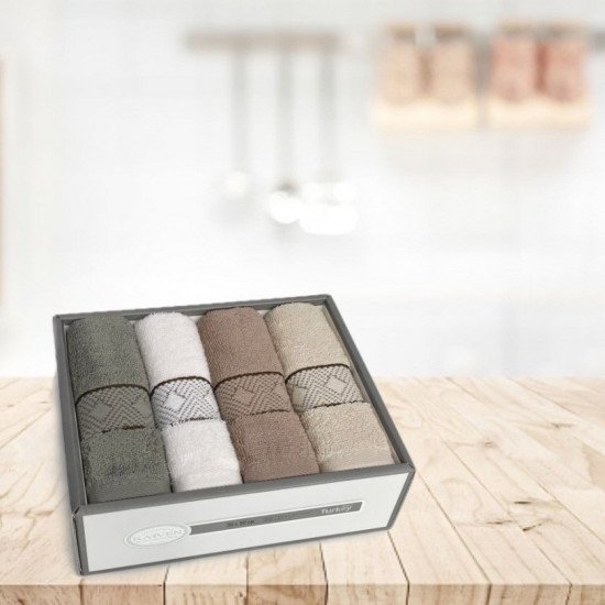 Комплект махровых полотенец для кухни 4 шт. "Karven" Side 30*50 см