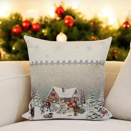 Декоративная наволочка "Гобелен" Игры во дворе 1 45*45 (±2) см