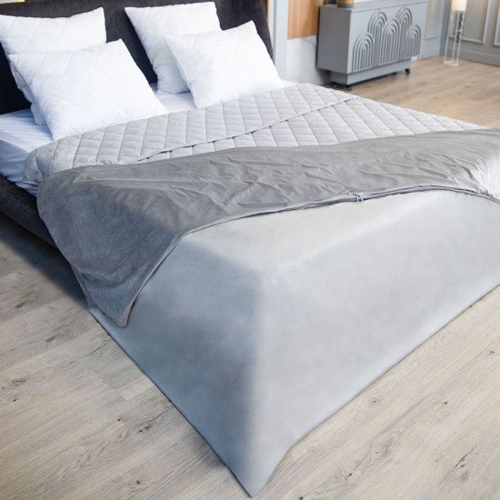 Пододеяльник-плед на молнии "Wistrova" Gravitelle серый 172*205 см