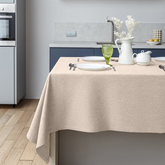 Скатерть Рогожка жемчуг 165*200 см