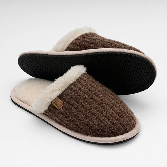 Тапочки женские "Woolhouse" Бруно коричневый 36/37