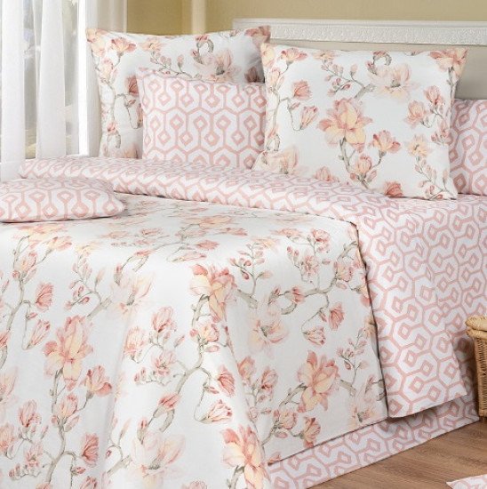 Постельное белье Перкаль Премиум Valencia- Swan Lake Евро