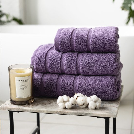 Полотенце махровое 1 шт "La Prima" Garmonia 3152 ежевичный 100*150 см