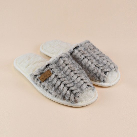 Тапочки женские "Woolhouse" Соренто косичка 36