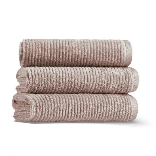 Полотенце махровое 1 шт "Casual Avenue/L'appartement" Slim Ribbed пыльно-розовый/quartz 70*140 см