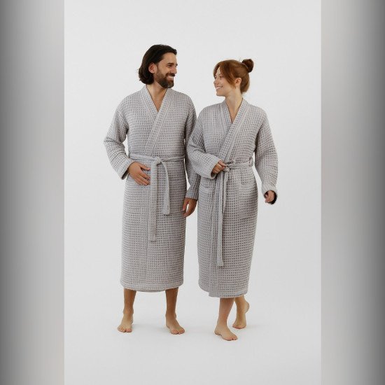 Халат вафельный  Бохо Кимоно стоун 912 40-42 (XS/S)