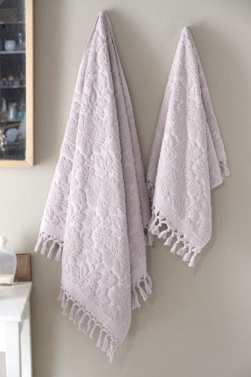 Полотенце махровое 1 шт "Arya" Barry светло-розовый 50*90 см