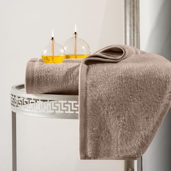 Полотенце махровое 1 шт "Karna" Akra кофейный 50*90 см