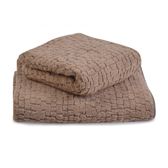 Полотенце махровое 1 шт "Buddemeyer" Croco песочный 0003/1765  70*127 см